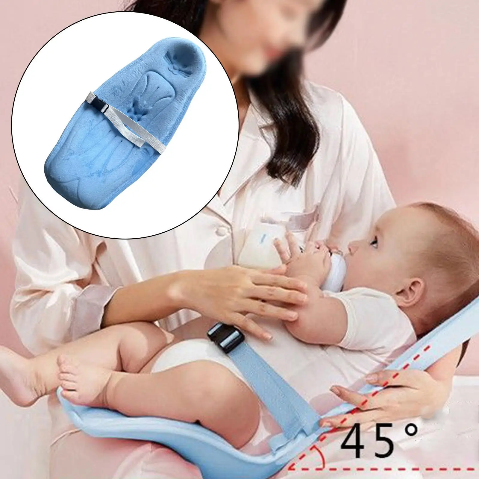Portable Baby Holding Artifact Front Hold Strap Breathable for Boys Blue