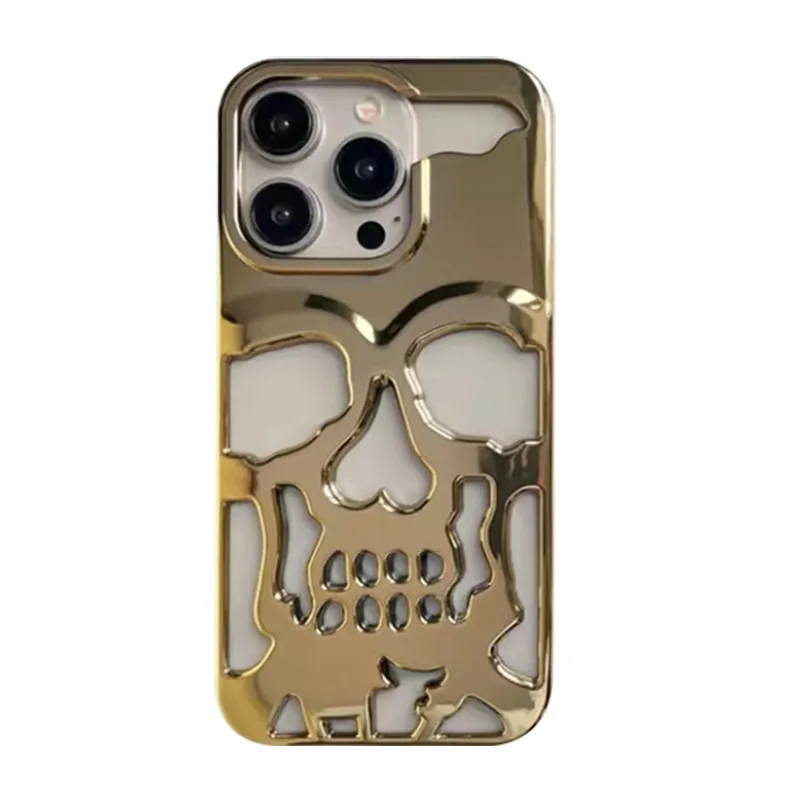 Skull Ghostface Heat Dissipation Halloween Phone Case with Cool Hollow Design