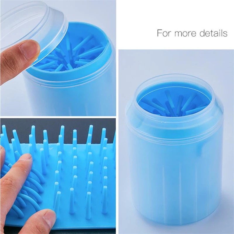 Dog Paw Cleaner Cup Soft Silicone Combs Portable Outdoor Pet towel Foot Washer Paw Clean Brush Quickly Wash Foot Cleaning Bucket