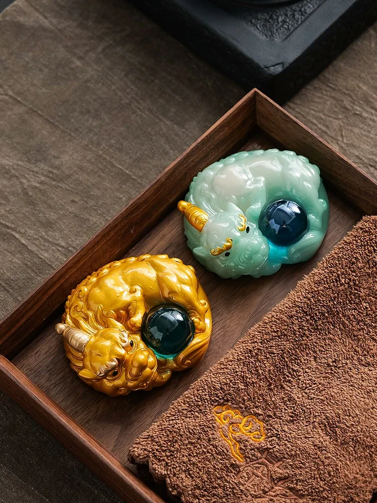 Color-changing Tea Pet Pixiu Resin Decoration Tea Table Accessory