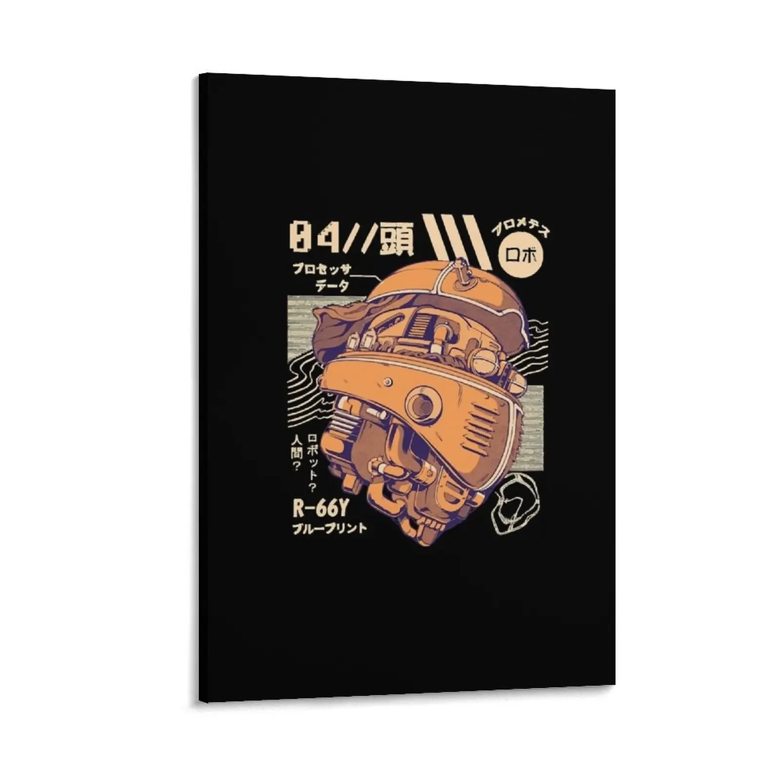 

Robo-head Canvas Painting anime figure ornaments for home