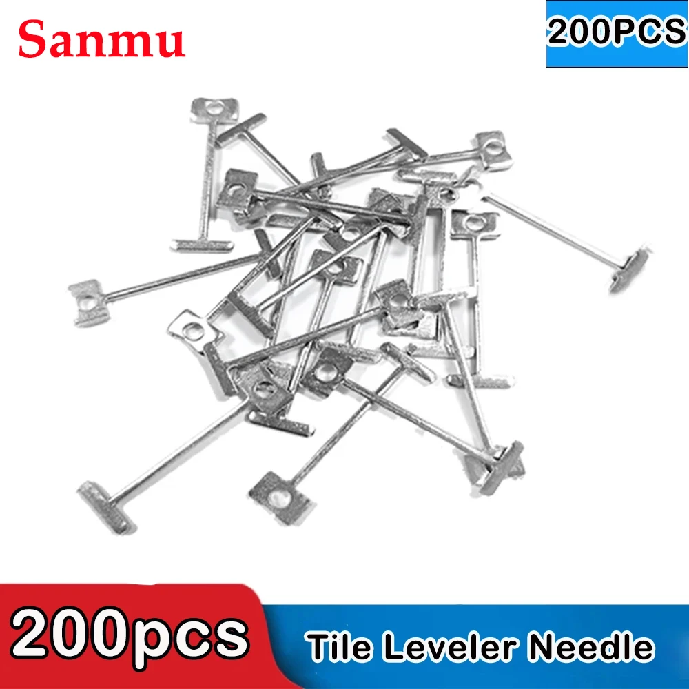 Tile Leveling Tools 200pcs Tile Leveling System Replace Steel Needle Ceramic Tile Leveling Device Leveler Adjuster 0.9/1.5mm Construction Tools