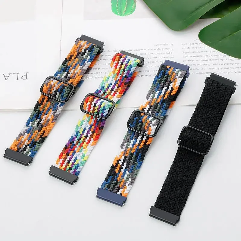 Sport Nylon Strap, 22mm/20mm Adjustable Watchband Bracelet