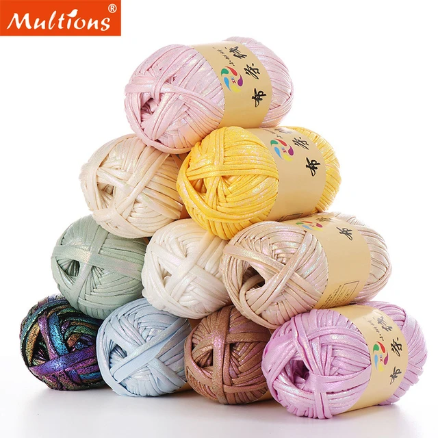 White + Sparkly Cotton Crochet Yarn Bundle - 4 Balls – Make & Mend