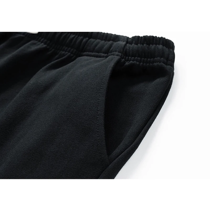 Spring Autumn Solid Color Sporty Pants Men Loose Casual Fashion All-match Elastic Waist Sweatpants Homme Oversized Trousers Men