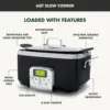 Elite 8 - in -1 Programmable 6QT Electric Slow Cooker, Dishwasher Safe Lid & Removable Crock, PFAS-Free Healthy Ceramic Nonstick 4