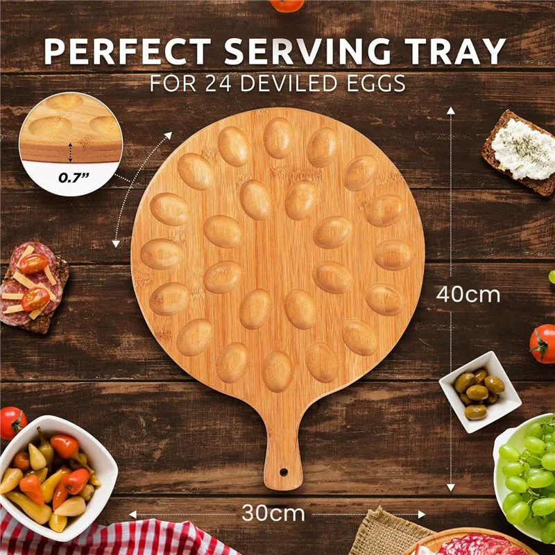 Reversible Round Cutting & Serving Board 6