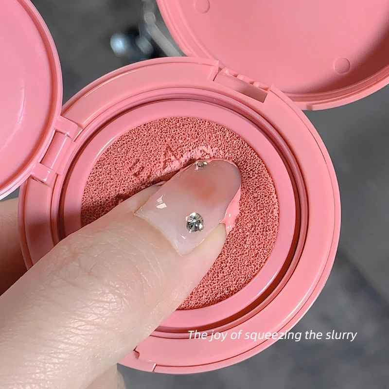Air Cushion Blush Mushroom Head Lazy Air Cushion Waterproof Lasting Blusher Palette Cheek Contour Natural Cheek Tint Cosmetics 4