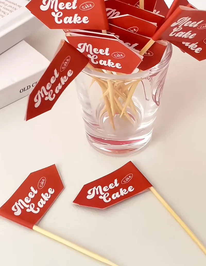 toothpick flag advertisement cake card party party disposable creative toothpick flag