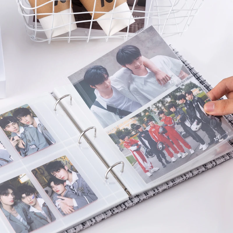 A5 Fabric Magnetic Photo Album 4-Grid Y2K Idol Photo