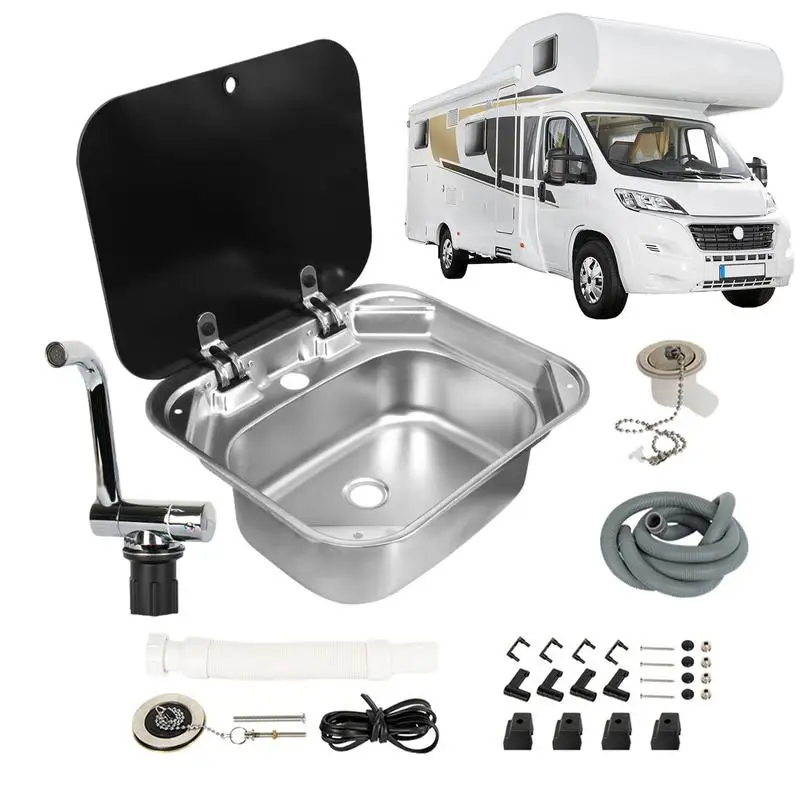 Rv Kitchen Gas Stove Double Ended Stove With Cover For Kitchen Outdoors  Stainless Steel Camper Van Portable Caravan - Rv Parts & Accessories -  AliExpress