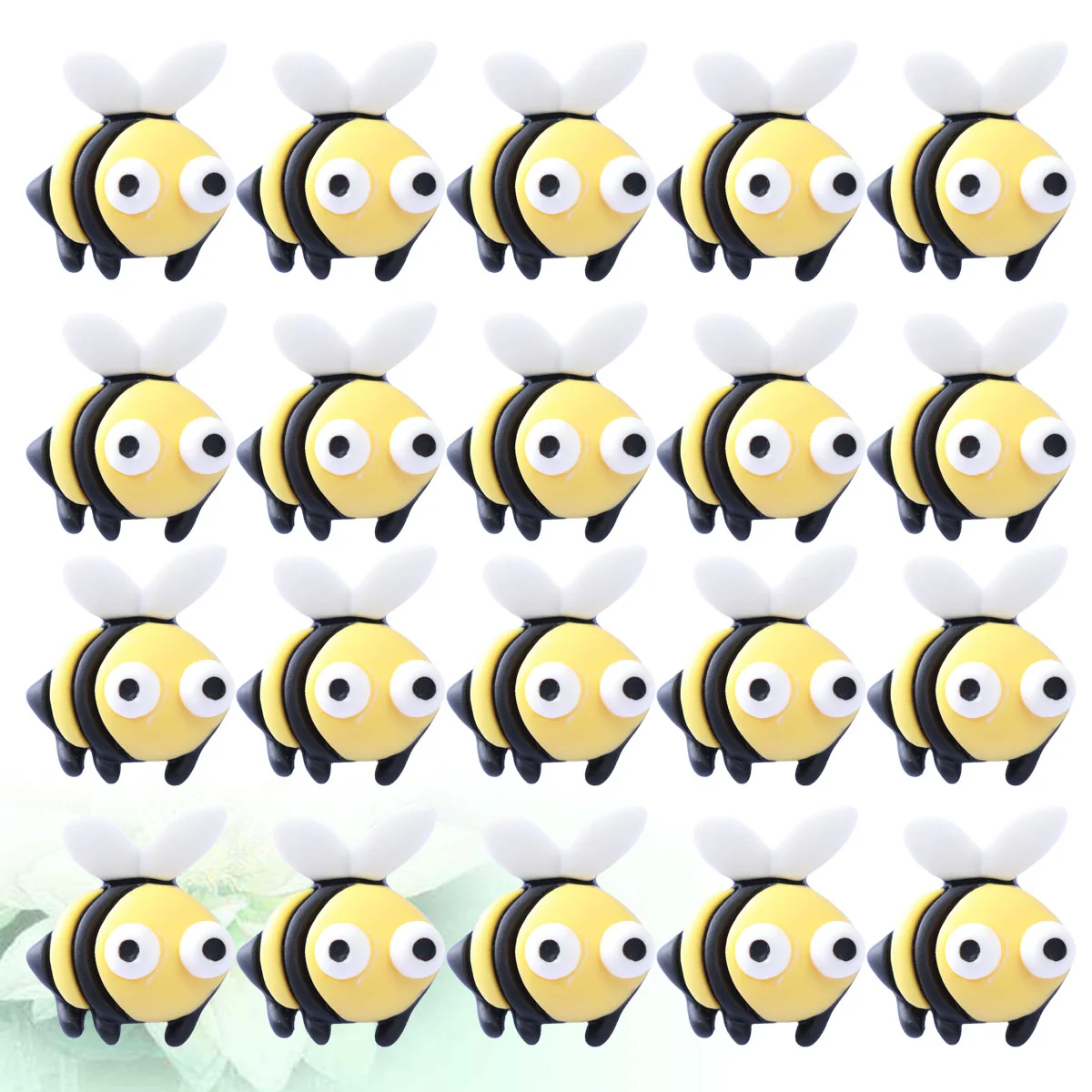

50pcs Resin Bumble Craft Miniature Figure Charm Flatback For Diy Hair Headdress Accessories