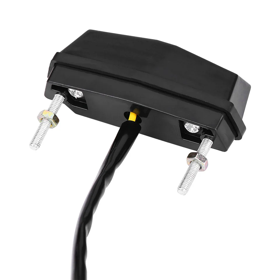 EVGATSAUTO Motorcycle License Plate Light, 12 V Universal Rear Light