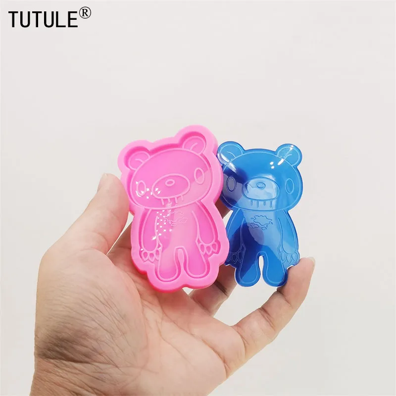 Bear Mold Silicone-Jewelry shaker Keychain Polymer Clay mold Silicone  Glossy Bear Resin Silicone Mold-Fondant Chocolate mold - AliExpress