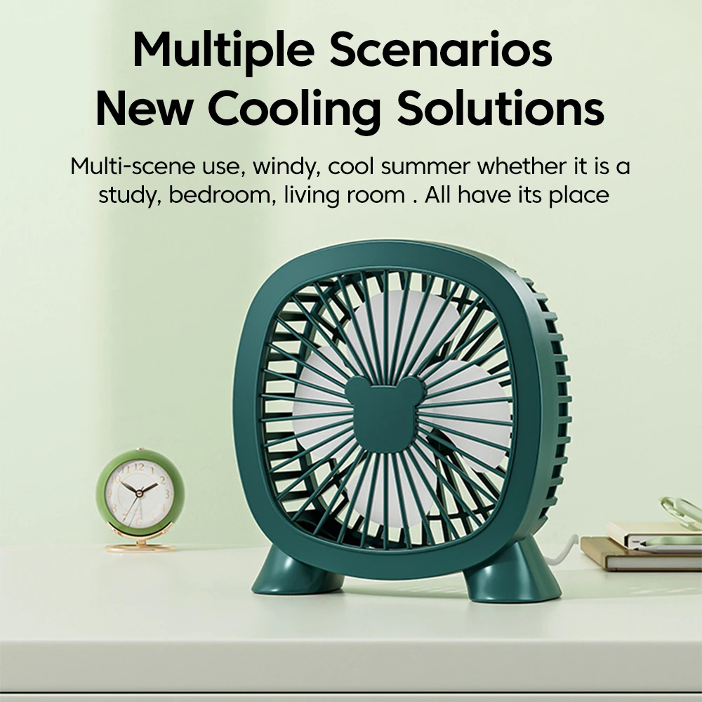 Portable USB-Powered Mini Desk Fan for Home, Office, and Travel
