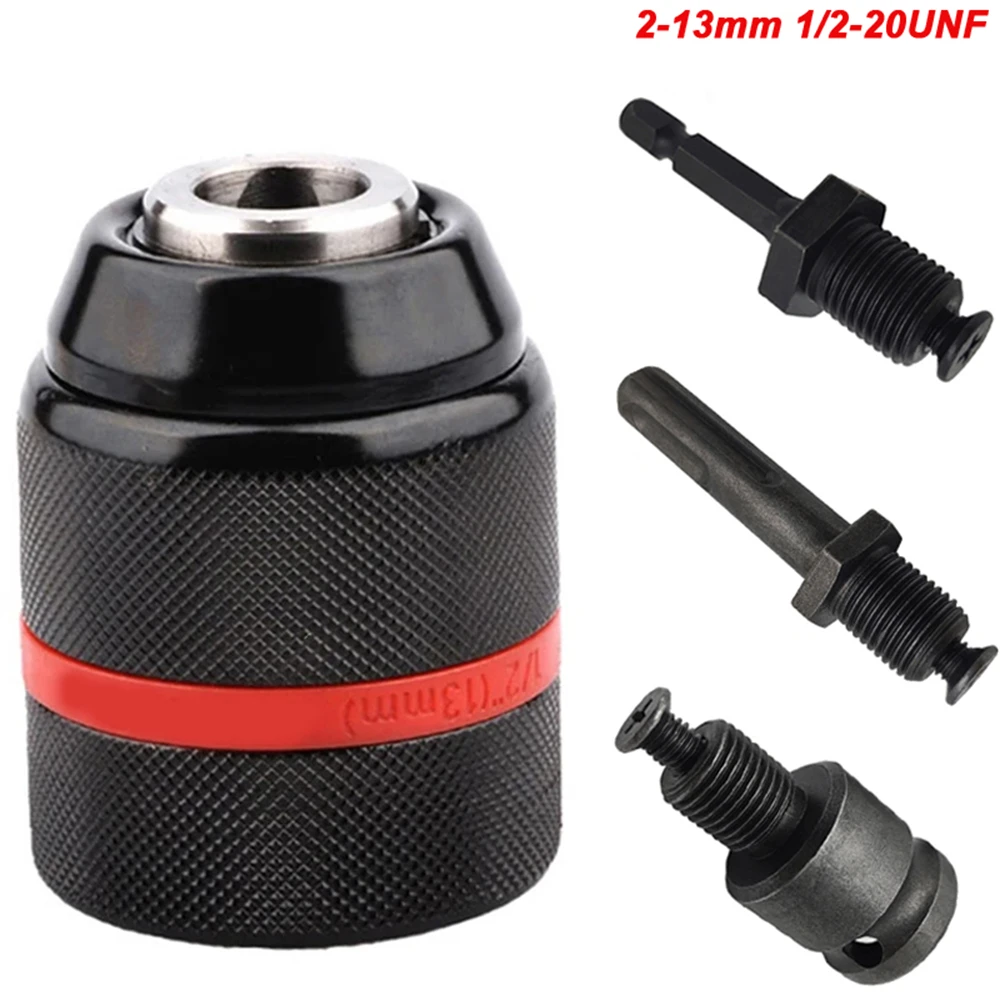 JENTORIX 2mm-13mm Metal Keyless Drill Chuck - Front View