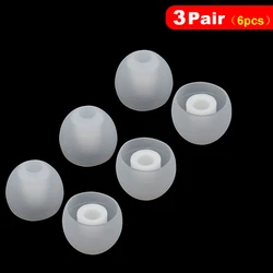 Premium Silicone Ear Tips for In - Ear Headphones - 10 Pairs (S, M, L) (White 3 pair)
