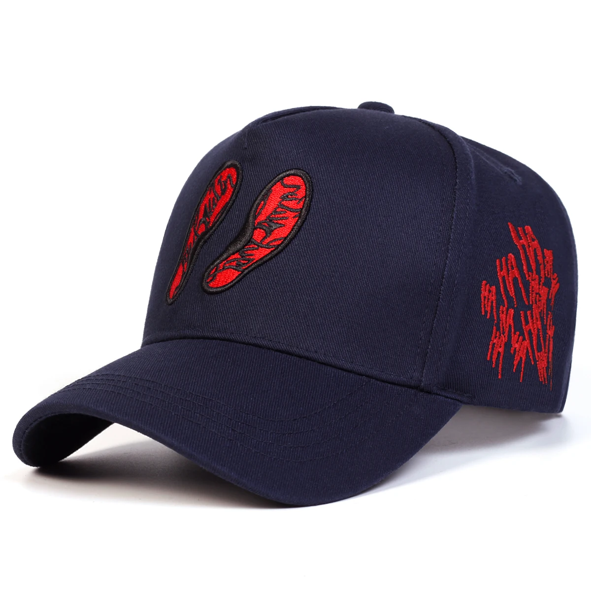 Unisex-Baseballmützen mit Fußabdruck-Stickerei, für Frühling und Herbst, für den Außenbereich, verstellbare Freizeithüte, Sonnenschutzhut, Sportkappe – Detail 6