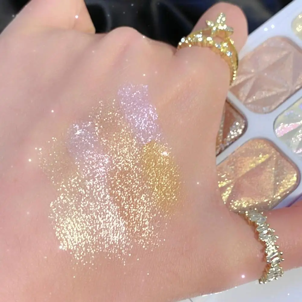 

Тени для век с стойким высокопигментированным хайлайтером шелкопряда палитра теней для век стойкие водонепроницаемые для женщин