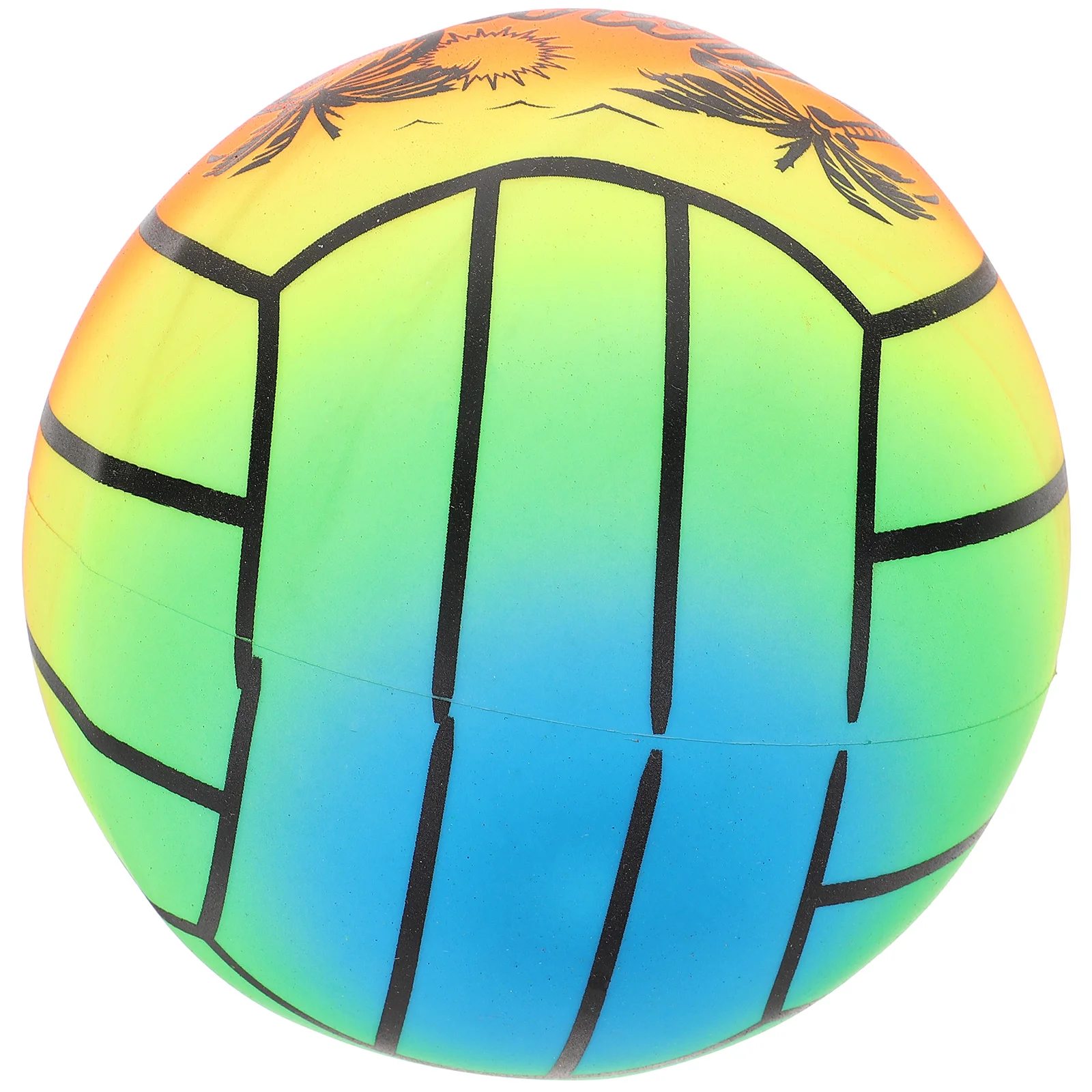 Inflatable Rainbow Volleyballs Beach Ball Sports Pool Ball Indoor and Outdoor Playing Inflatable Swimming Pools Party