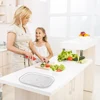 Household Fridge Organizer Tray Non-Skid Turntable Rack Saving Space Clear 360 Degree Rotatable for Cabinet Closet Vanity Makeup 4