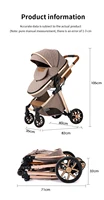 Poussette bébé 3 en 1, poussette à quatre roues, voiture bébé 2 en 1, poussettes légères, poussettes multifonctions, landau, poussette 7