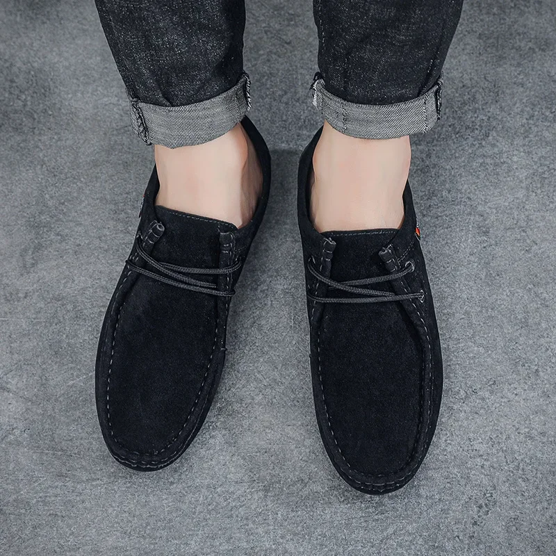 Shoes for Men Casual Slip on Loafers Plus Size Breathable Canvas Driving Shoes Office Walking Flats Non Slip Moccasins 2