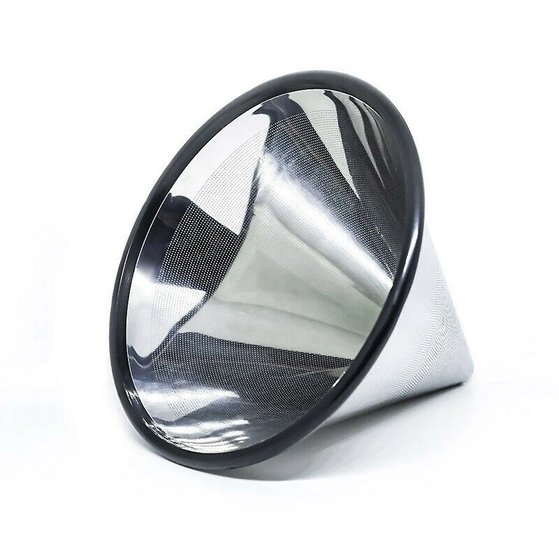 2X Permanent Coffee Filter Coffee Filter Permanent Gold Metal Strainer Stainless Steel