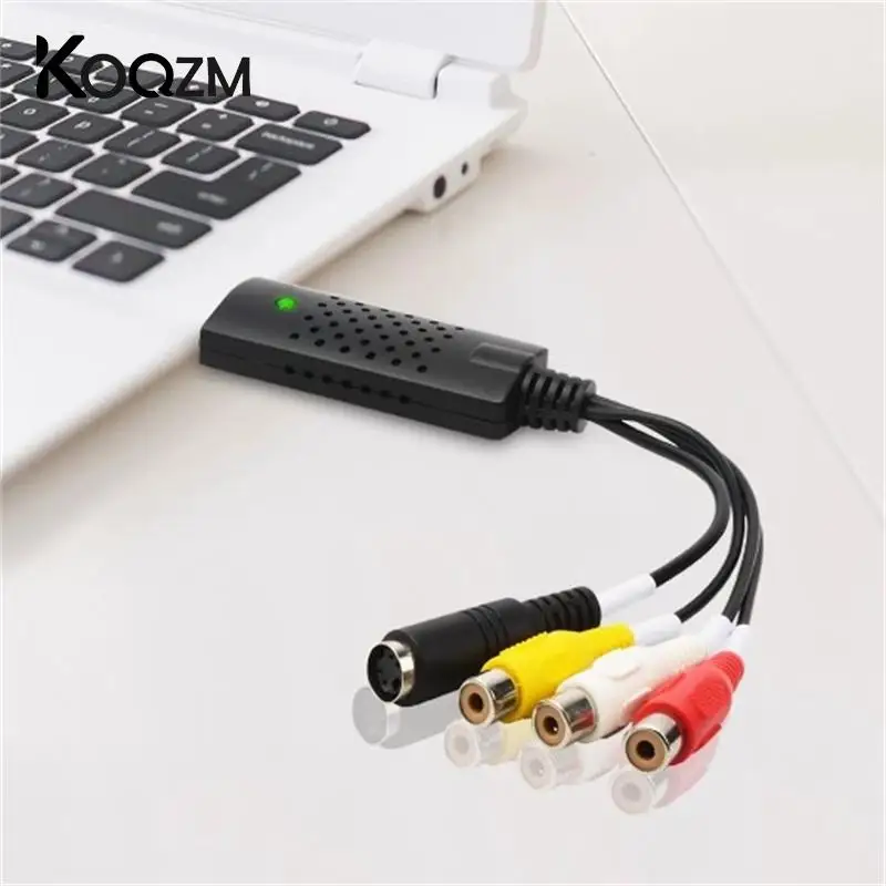 VHS to Digital Converter USB 2.0 Video Converter Audio Capture Card VHS Box VHS VCR TV to Digital Converter Support Win 7/8/10