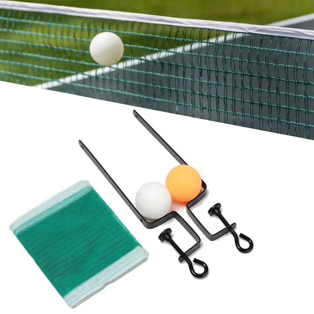 

Portable Trainning Set Easy Install Professional Standard Table Tennis Net Ping Pong Mesh Sports Equipment With 2 Balls