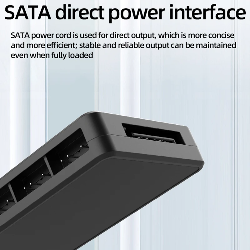 Teucer-pwm e Argb Hub Splitter Adaptador Argb Endereçável Interface Sata Concentrador para Ventilador a Pinos Pinos - Imagem 5