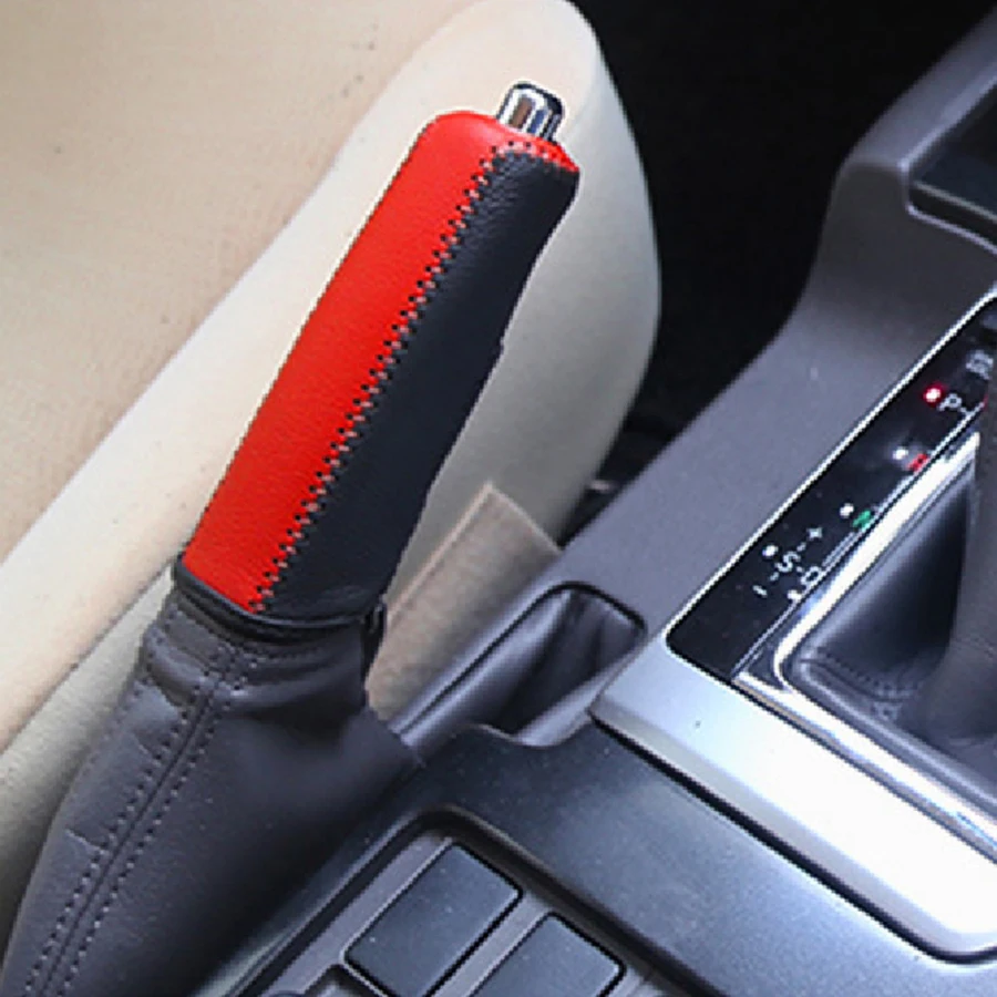Leather Hand Brake Cover Protective Sleeve for Toyota Camry RAV4 Prado Corolla YARIS KIA Rio Sorento Sportage K2 K3 K4 K5