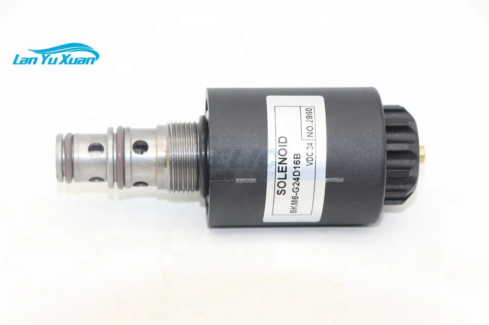 ELIC KWE6K-22/G24D16B 38553-61040 HYDRAULIC SOLENOID VALVE FOR SKM6-G24D high quality g24d skm6 excavator parts dc24v solenoid valve 38553 70500 for excavator and cranes sd1231 c 11 in stock