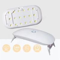 24W USB Rechargeable UV LED Lamp for Gel Nails,Mini Nail Dryer UV Light for Nails,UV Lamp for Resin Curing 1