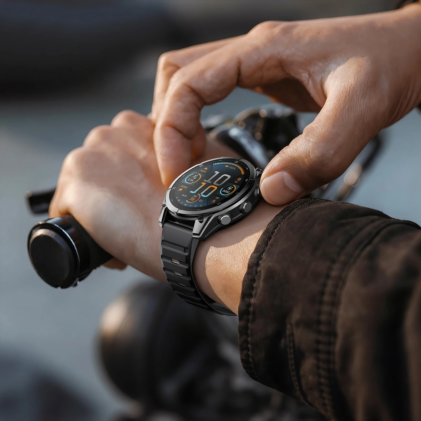 Magnetic Silicone QuickFit Watch Strap - 26mm/22mm Adjustable Band