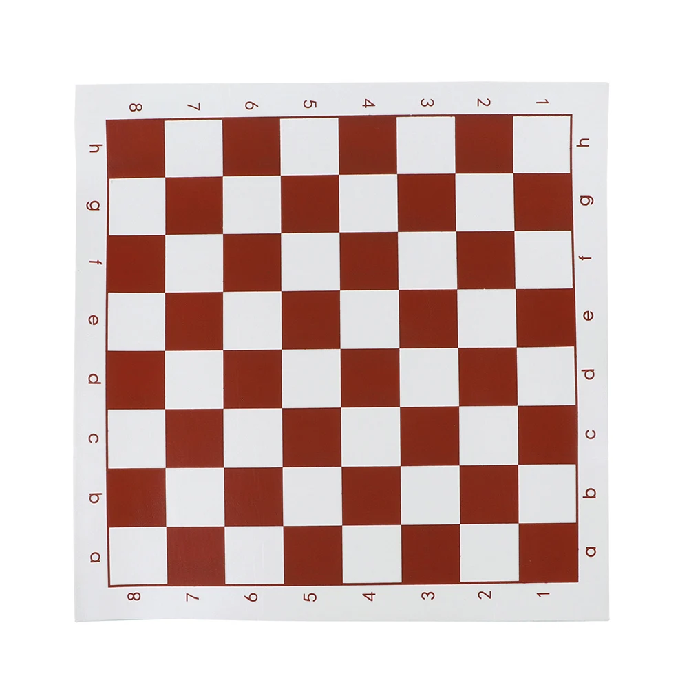 PVC Leather Tournament Chess Board 34.5x34.5cm/42x42cm For Children's Educational Games