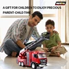 RTR HUINA Toy 1/18 RC Aerial Ladder Fire Truck 1361 9-channel Remote Control Spray Car Model Battery Gift TH23243 1