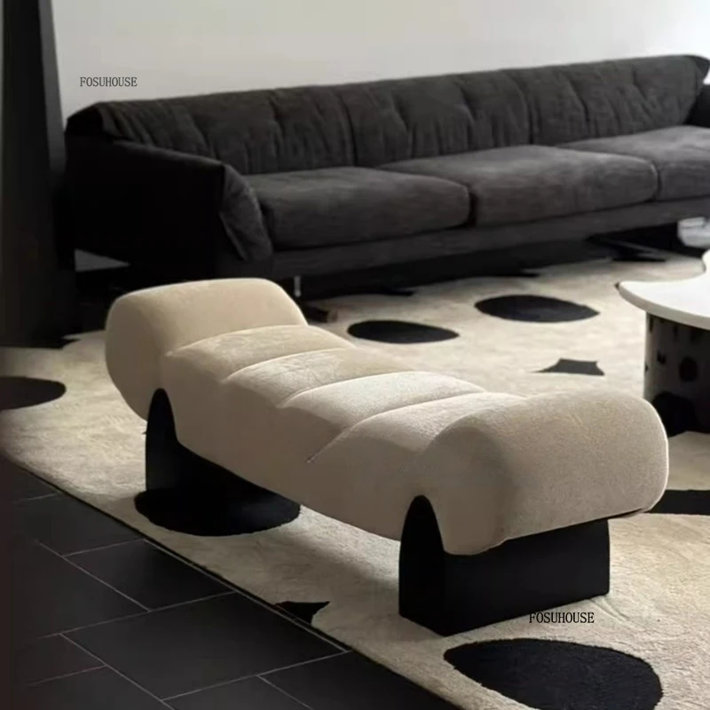 ספסל חדר שינה מעוצב ברמה גבוהה פשוט פנאי סלון ספה יצירתית חנות ביגוד ספסל בית חדר שינה סוף מיטה כסאות