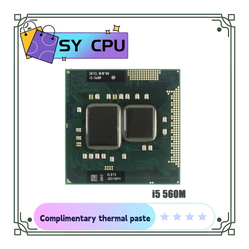 Processore Per Laptop Dual-Core Core I5 560M 2.66Ghz Usato Pga988 Slbts Notebook Cpu