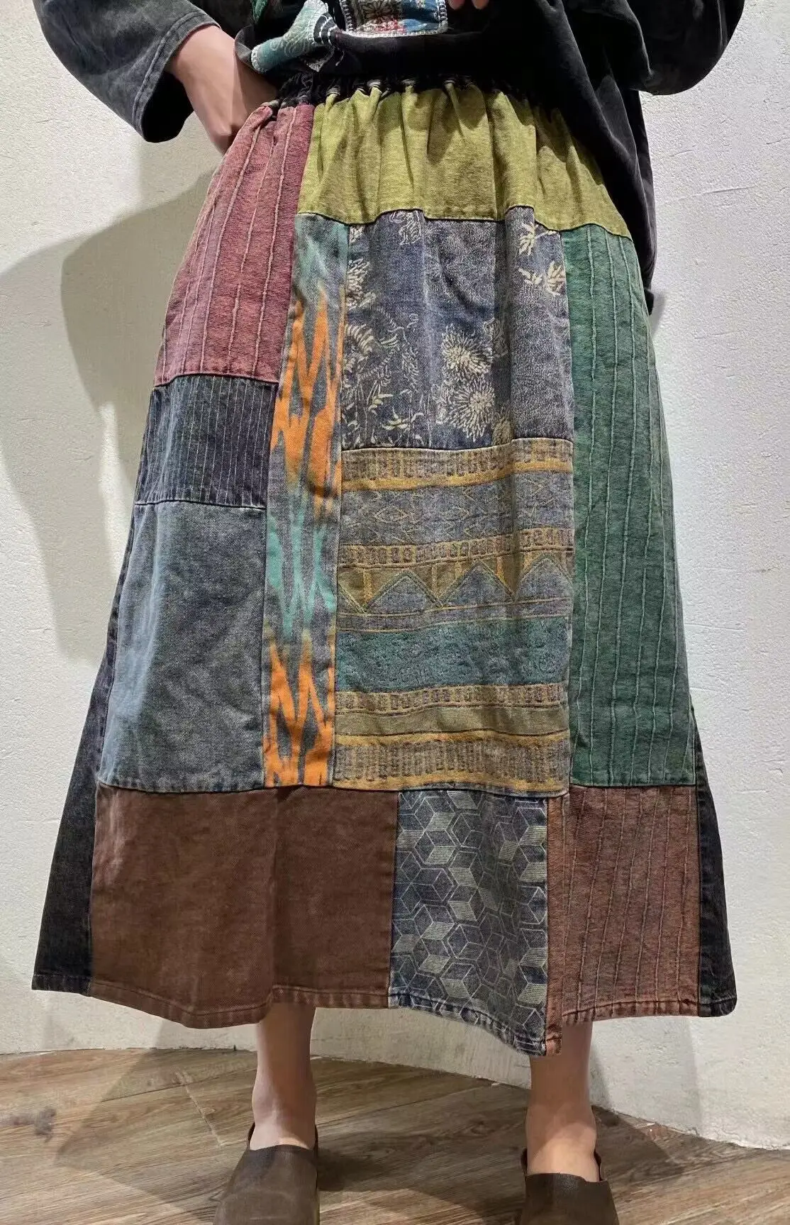 Falda Larga Con Cordón Para Mujer, Cintura Alta, Para Verano, Ligera, Escalonada, Plisada, Floral, Con Bolsillos, A01-gris Oscuro, Pequeña