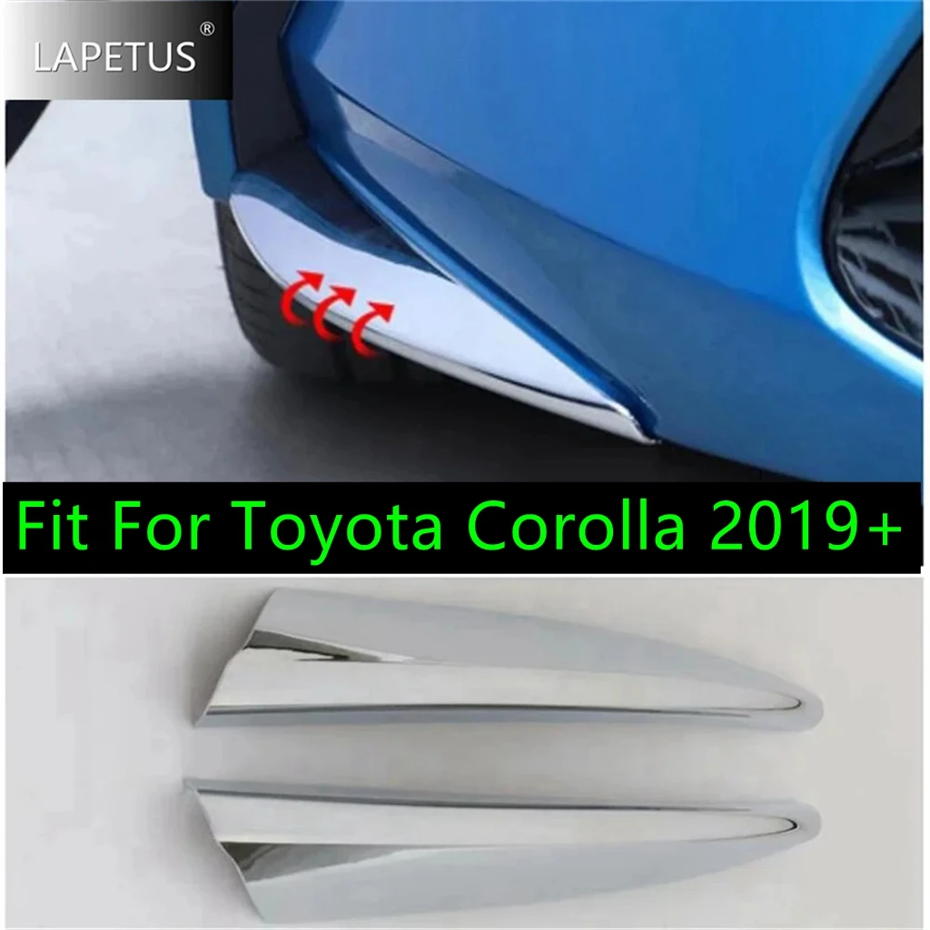 

Car Accessories Front Below Bumper Protector Corner Overlay Strip Decoration Cover Trim Fit For Toyota Corolla 2019 - 2021 ABS