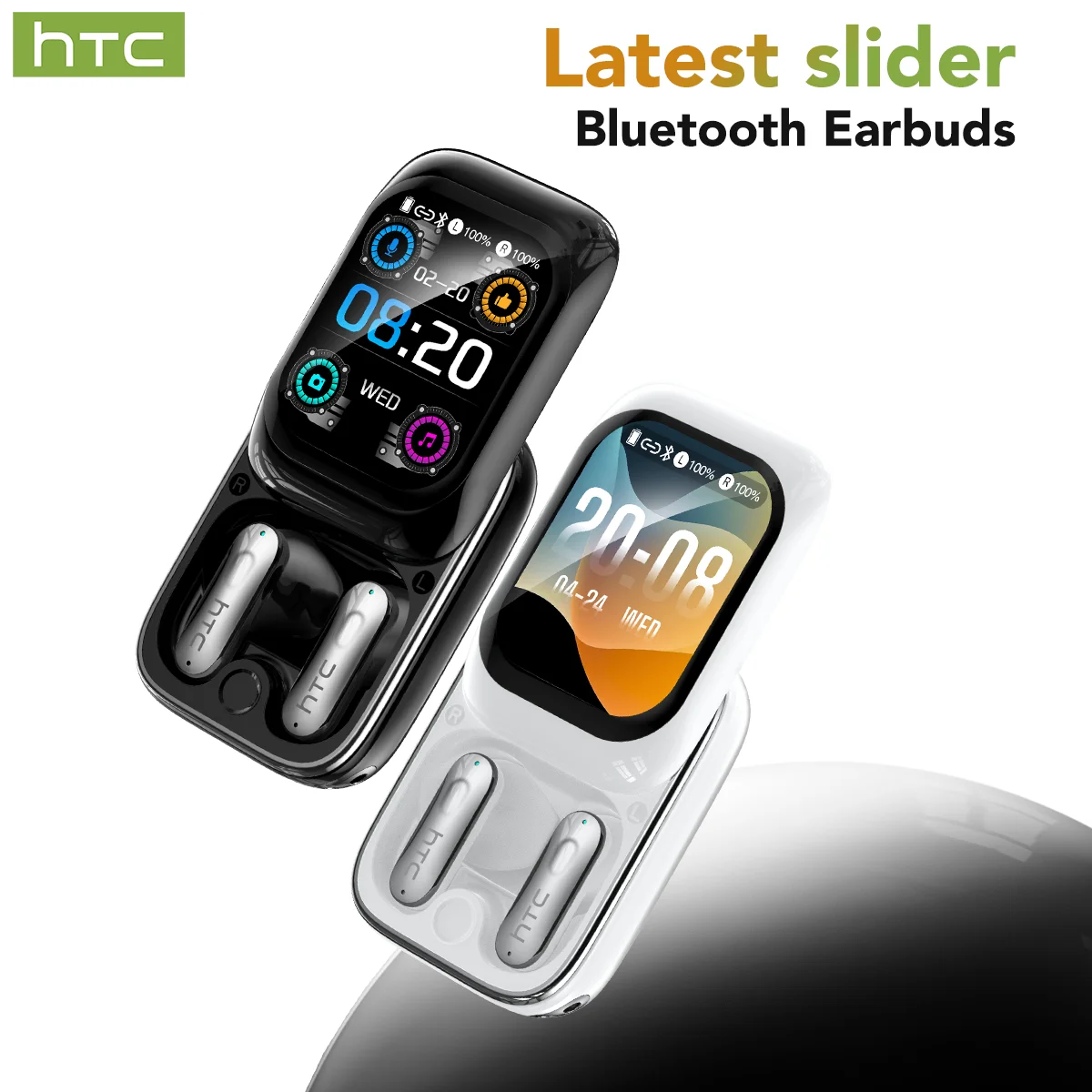 Auricolari Wireless In-Ear HTC NE48 con Qualità Audio Surround, Vestibilità Confortevole, Cuffie Sportive Bluetooth per Android iOS Laptop