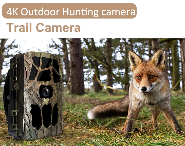 Outdoor Wifi Hunting Camera APP Control Trail Camera IP66 Waterproof 4K 20MP Nig