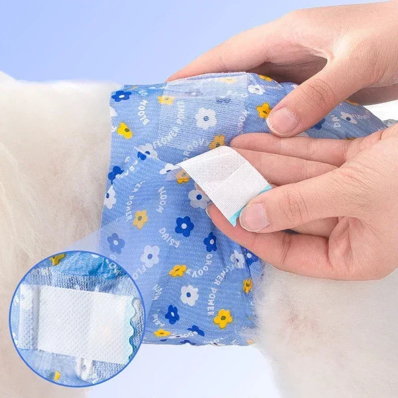 Dog Diapers Super Absorption Pet Physiological Pants Males Females Disposable Underwear Puppy Panties Leakproof Nappies 10PCS