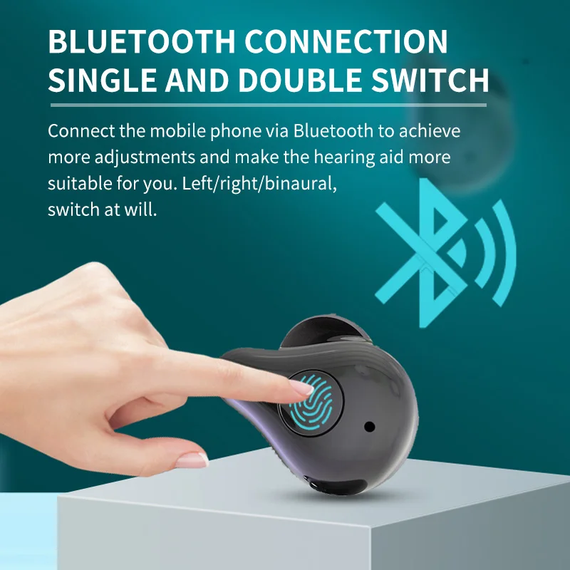 16 Channels Rechargeable Hearing Aids Programmable Digital APP Touch Control Hearing Aid Sound Amplifier for Deafness Elderly hearing aid