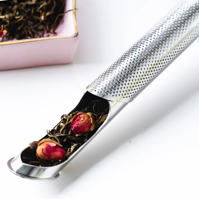 Description Picture 5 of item1Pcs/Set Tea Infuser Strainer For Spice Tea Colator Ceremony Set Stainless Steel Poop Teaware Infusor Item Teapot Sieve Tea Bag