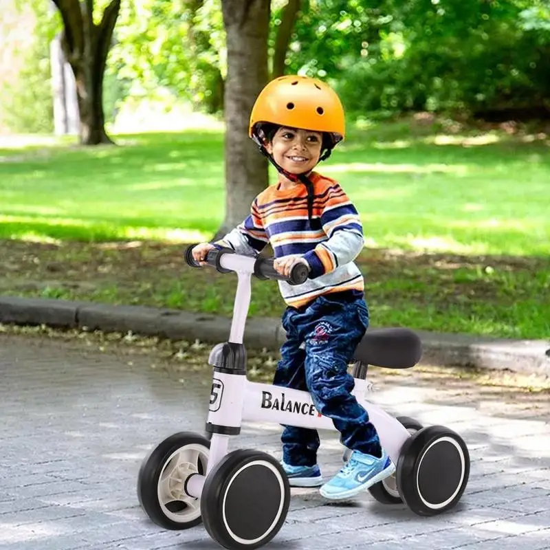 Children Bicycle 4 Wheel Baby Walker Baby Balance Bike Kids Scooter Stroller For 1-6 Years Old Outdoor Ride-on Toys