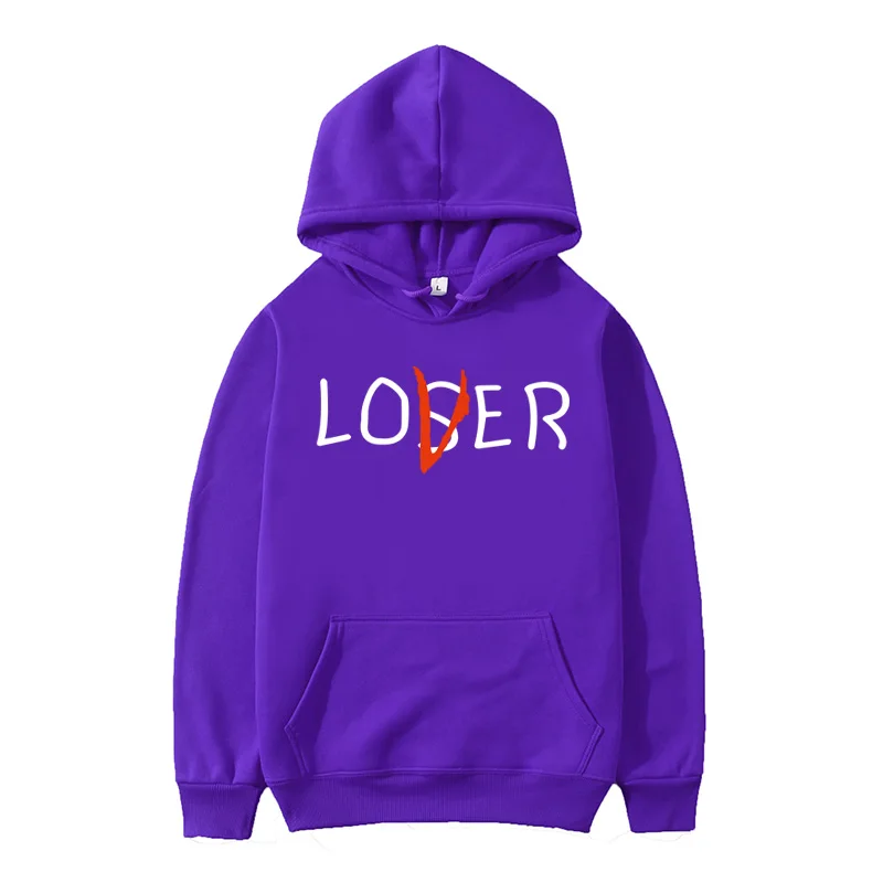 Чоловічі модні толстовки Чоловіки Жінки 2D світшоти з капюшоном Модні хіп-хоп повсякденні пуловери Осінні хлопчики Дівчата Чорний вуличний худі