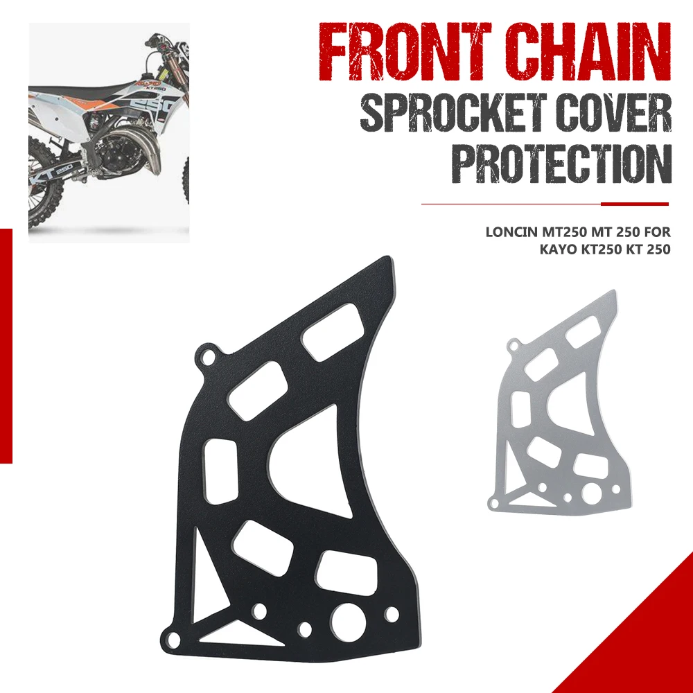 

Front Chain Belt Sprocket Cover Protection For Loncin MT250 Kayo KT250 Hengjian 2 Stroke DT230 Motorcycle Dirt bike