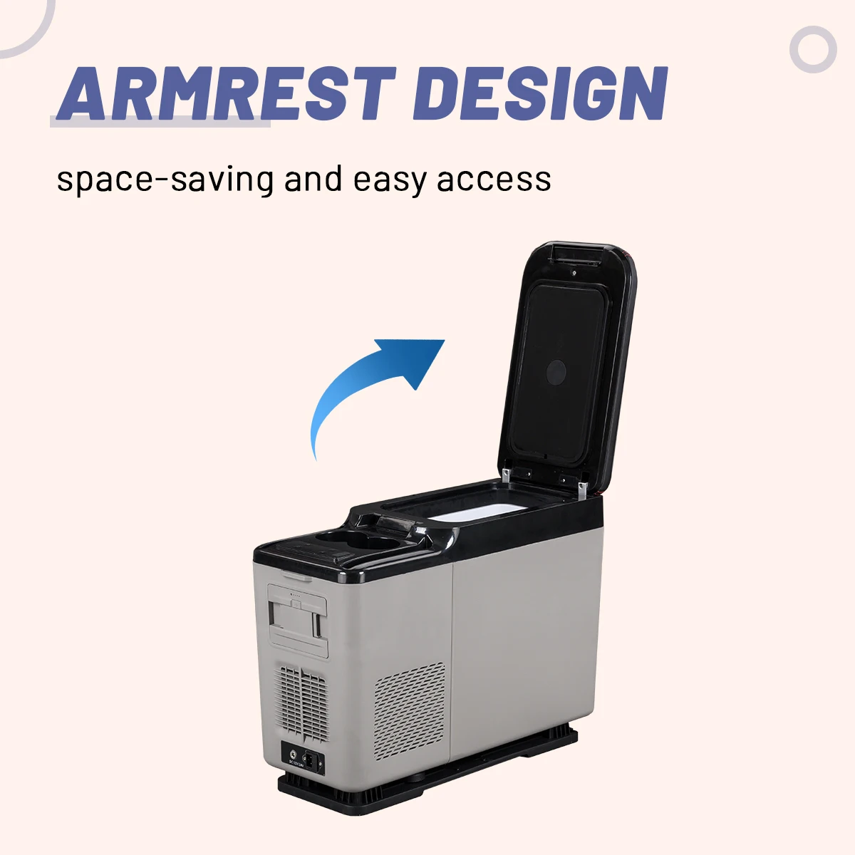 CF8 Alpicool SUV fridge 7.1L Portable MPV armrest car fridge refrigerator with Digital display Center Console Car Fridges 2